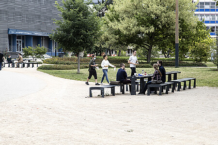 Le campus central s'anime de plus en plus chaque semaine. (©Catherine Schröder/Unistra)